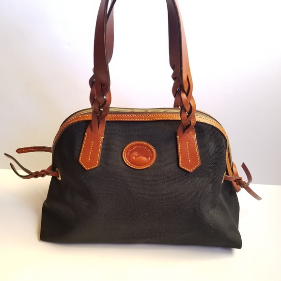 Dooney & Bourke Bags | Dooney Bourke Nylon Dome Satchel Black Purse